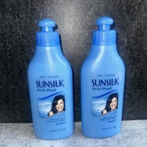 2 Lot Sunsilk Anti Poof 24/7 Creme Jojoba Oil